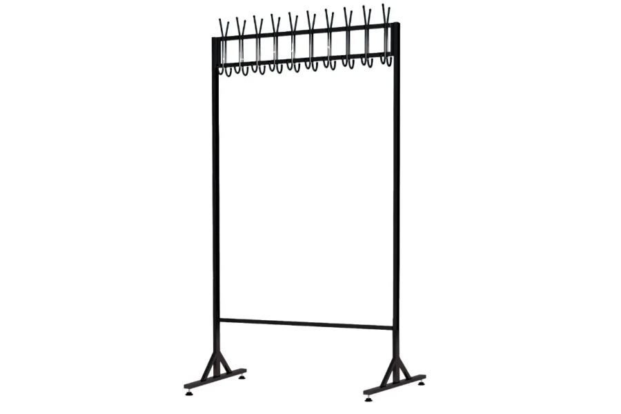 Вешалка напольная на 20 крючков, островная, 1 уровень