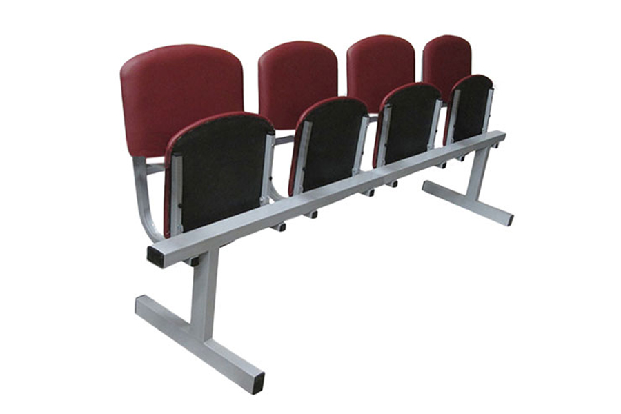 Секции мягкая №3 с отк. сидениями без подлок., четырехместная