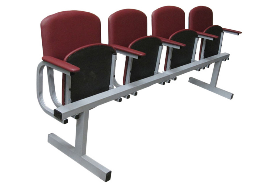 Секции мягкая №3 с отк. сидениями с подлок., четырехместная