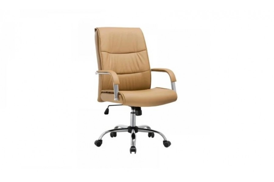 Компьютерное кресло SitUp BRYAN сhrome (экокожа Beige)