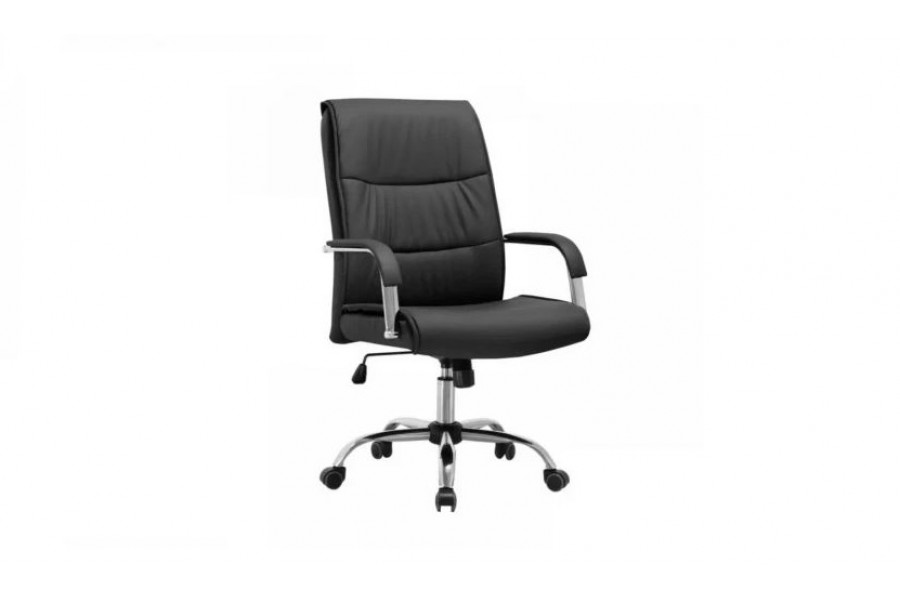 Компьютерное кресло SitUp BRYAN сhrome (экокожа Black)