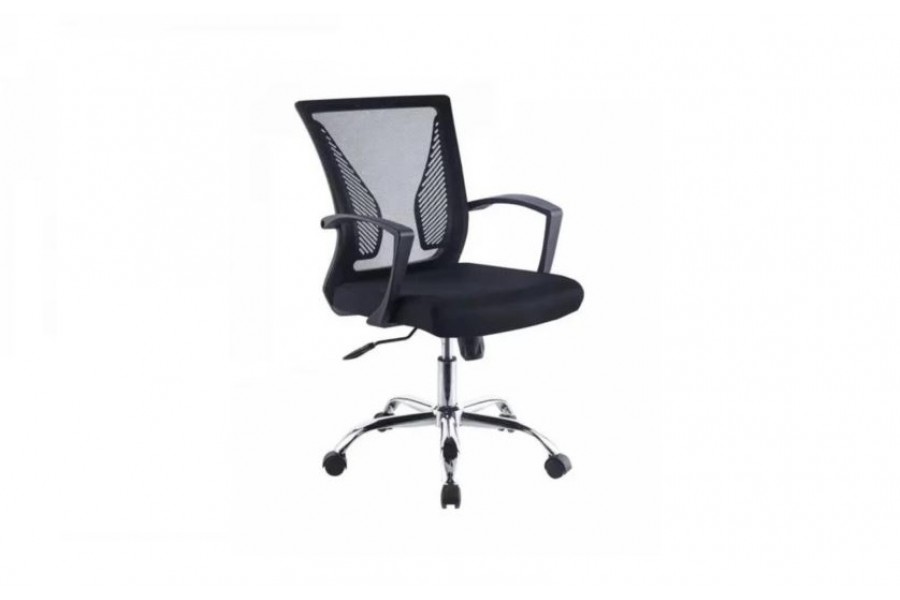 Компьютерное кресло SitUp BUTTERFLY сhrome (сетка Black/Black)