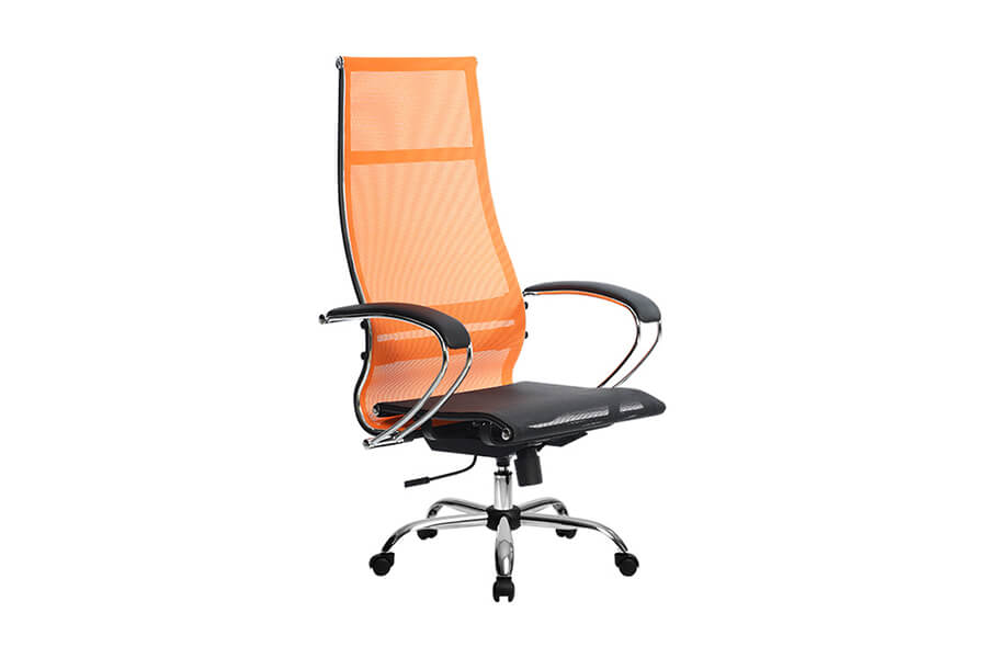 Компьютерное кресло METTA SK-1-BK КОМПЛЕКТ 7 ОРАНЖЕВЫЙ