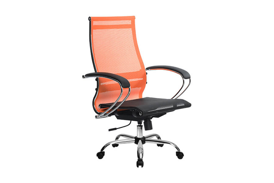 Компьютерное кресло METTA SK-2-BK КОМПЛЕКТ 9 ОРАНЖЕВЫЙ