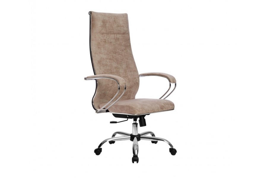 Компьютерное кресло МЕТТА L 1m 42 K (Велюр) Бежевый